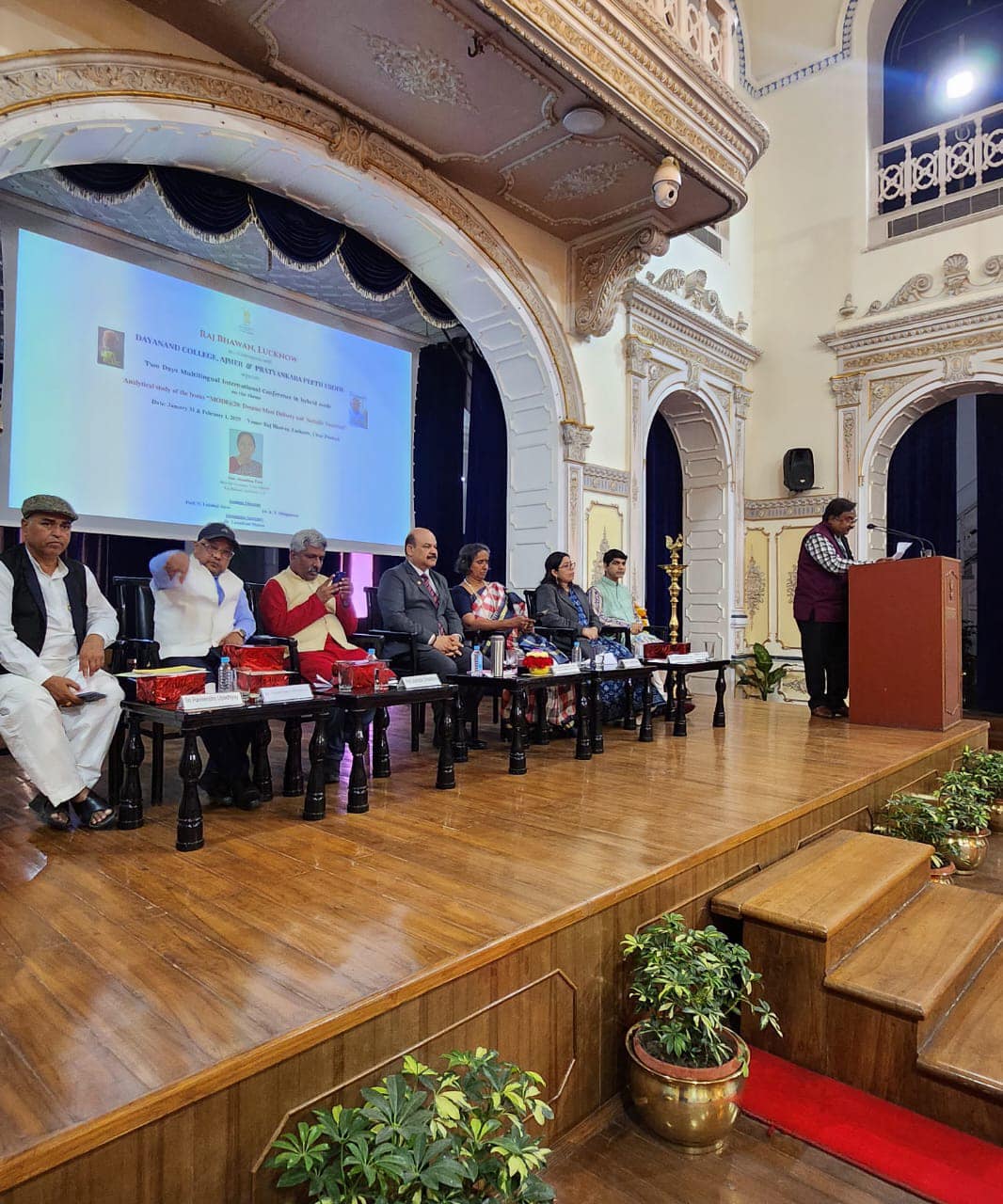 Dayanand College Ajmer | Multilingual International Conference Organized at Raj Bhavan, Uttar Pradesh