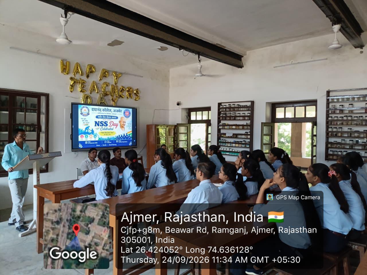 Dayanand College Ajmer | NSS Day Celebration and One-Day Camp Organized at Dayanand College, Ajmer